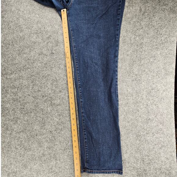 Chaps Denim Madden Straight 16W Womens Jeans Plus Size Stretch 31.5 inch Inseam - Picture 8 of 15